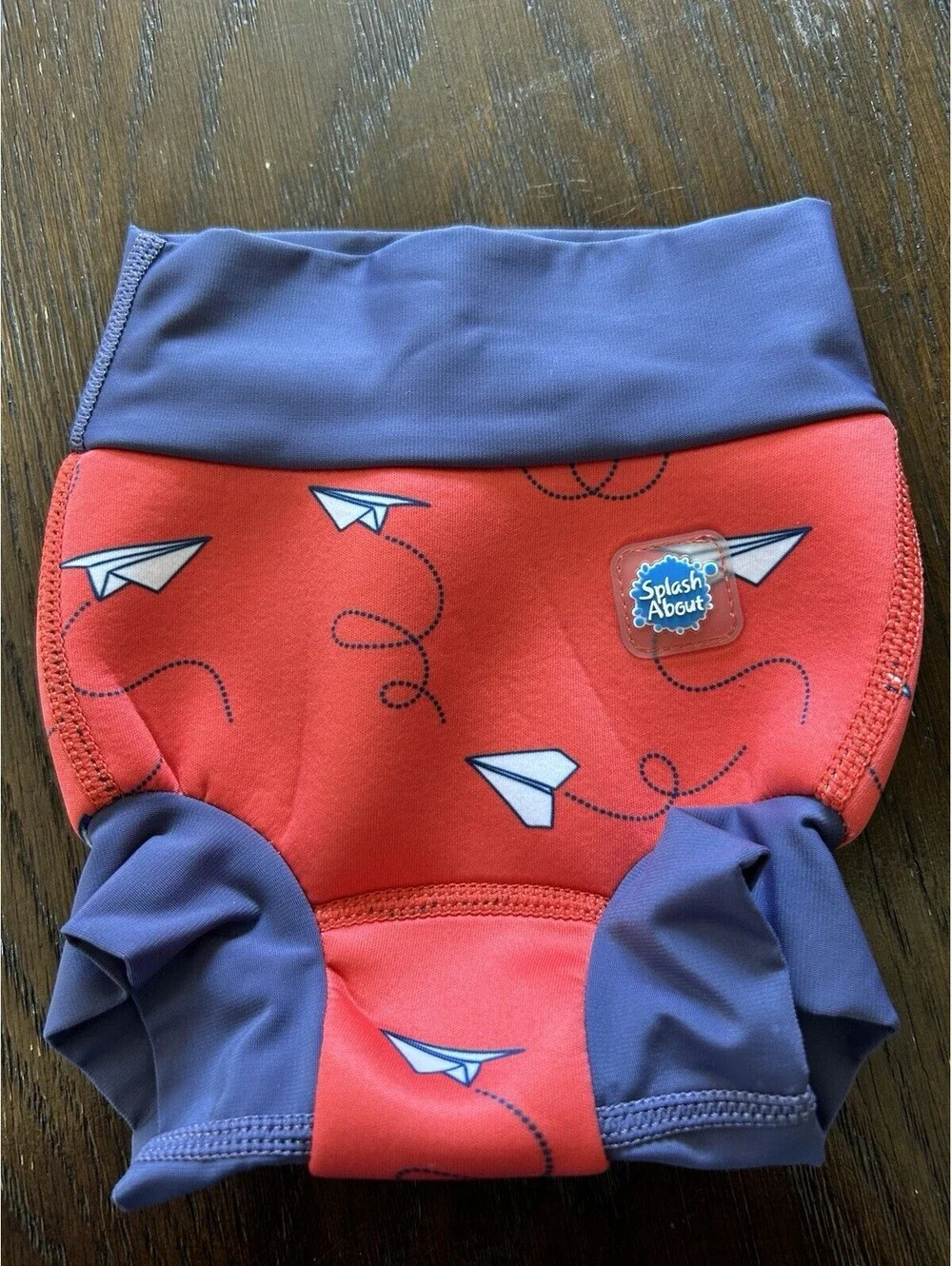 Splash About Happy Nappy Reusable Swim Diaper,  Med. 3-6 Months Paper Airplanes